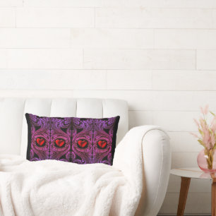 Ornement Goth Violet Avec Oreiller Coeur