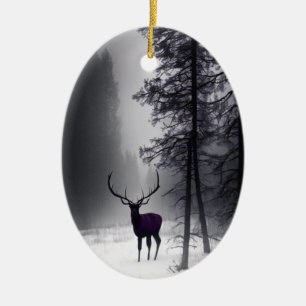 Ornement gothique Elk en Bois