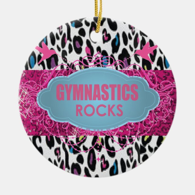 Ornement gymnastique FRAIS d'ÉTINCELLE de rose de (Devant)