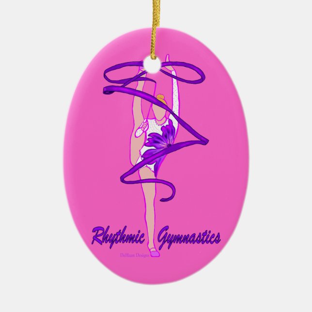 Ornement gymnastique rythmique fait sur commande (Devant)