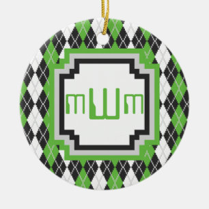 Ornement Jacquard rétro