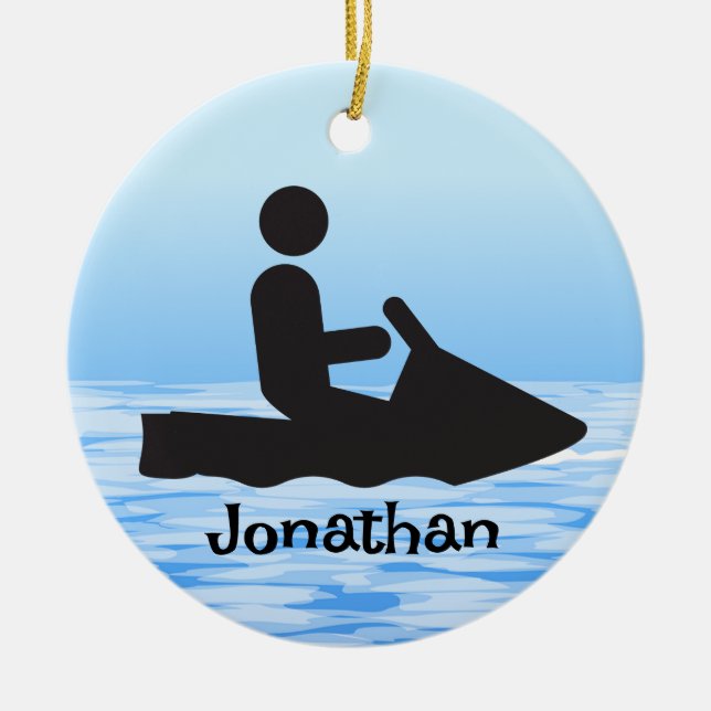 Ornement Jet Ski Personnalisé (Devant)