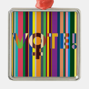 Ornement - "Les femmes décideront (VOTE !)"