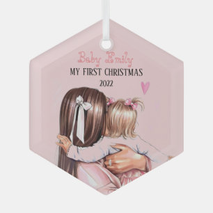 Ornement Ma petite fille 1er Noël 2022