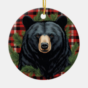 Ornement Majestic d'ours noir du Nord