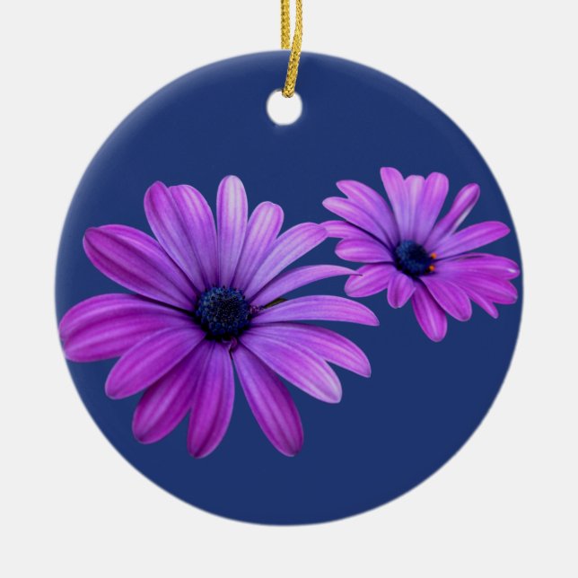 Ornement marguerrier Fleurs violettes Décoration d (Devant)