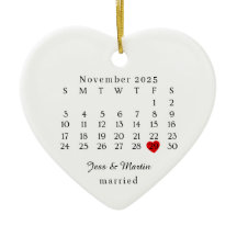 Ornement Marié, Cadeau de Mariage, Date du Mariage