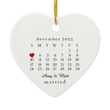 Ornement marié, Cadeau Mariage, Mariage Date