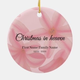 Ornement mémorial de Noël au paradis plumeria