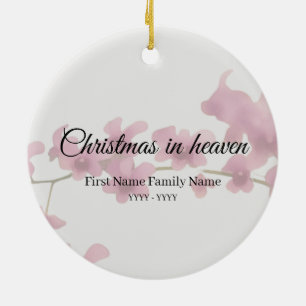 Ornement mémorial orchidée pour Noël au ciel
