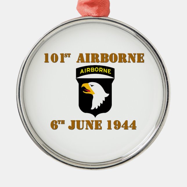 Ornement Métallique 101st Airborne D-Day (Devant)