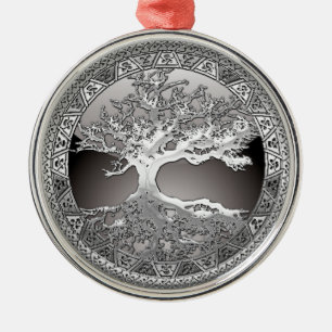 Ornement Métallique [200] Arbre de la vie celtique [argent]