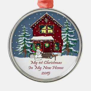 Ornement Métallique 2015 mon premier Noël dans ma nouvelle maison