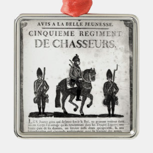 Ornement Métallique Affiche de recrutement pour le cinquième régimen
