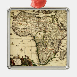 Ornement Métallique AfricaPanoramic MapAfrica