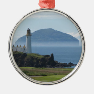 Ornement Métallique Ailsa Craig, phare de Turnberry