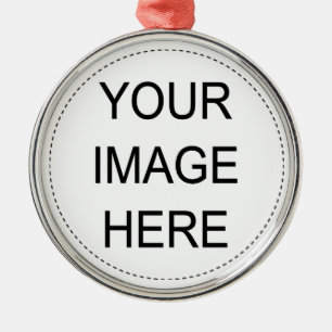 Ornement Métallique Ajoutez votre propre image