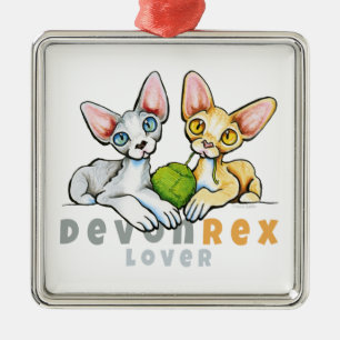 Ornement Métallique Amant de Devon Rex