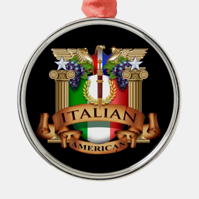 Ornement Métallique Américain italien (Devant)