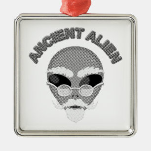 Ornement Métallique Ancien journal en chef Alien