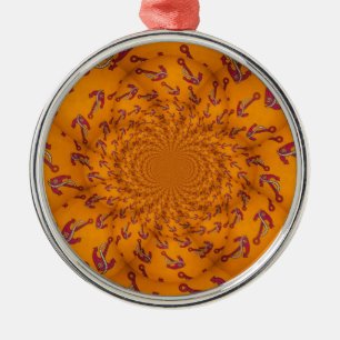 Ornement Métallique Ancre Kaleidoscope