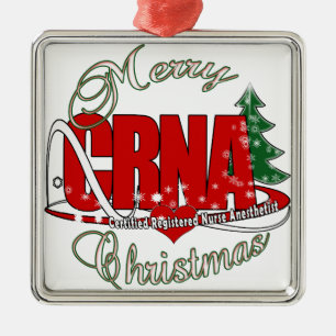 Ornement Métallique Anesthésiste d'infirmière de JOYEUX NOËL de CRN