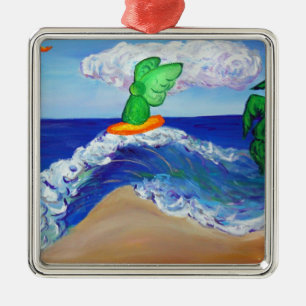 Ornement Métallique Angel de surf Raphael équitation Guérison Ornament