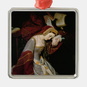 Ornement Métallique Anne Boleyn dans la tour, détail, 1835