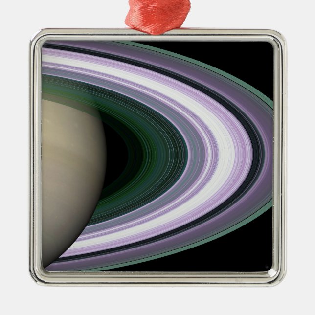 Ornement Métallique Anneaux de Saturne (Devant)