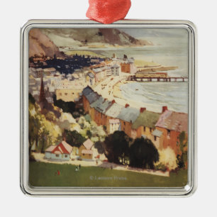 Ornement Métallique Antenne d'affiche britannique de chemins de fer de