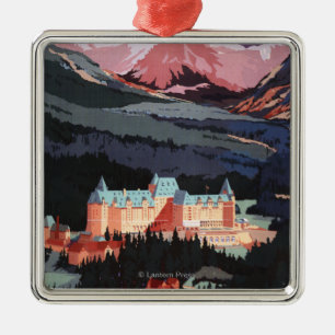Ornement Métallique Aperçu de l'affiche de Fairmont Banff Springs