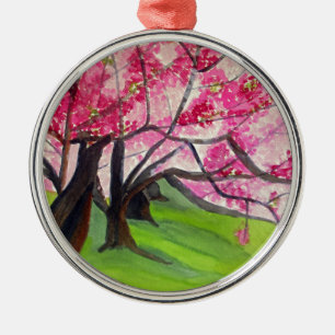 Ornement Métallique art de la fleur de cerisier japonais Sakura