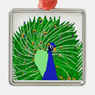 Ornement Métallique Art original de Peacock par Sophie age Ten