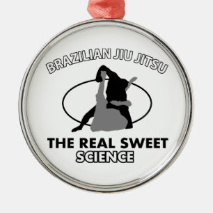 Ornement Métallique Arts martiaux de Jiu Jitsu de Brésilien