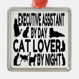 Ornement Métallique Assistant exécutif Amoureux des chats