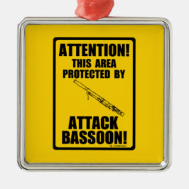 Ornement Métallique Attaquer Bassoon