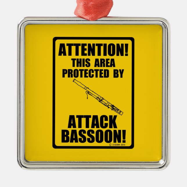 Ornement Métallique Attaquer Bassoon (Devant)