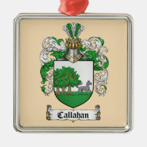 Ornement métallique au blason de la famille Callah