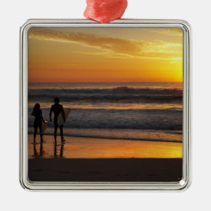 Ornement Métallique Australie, Queensland, Gold Coast, Surfeurs à
