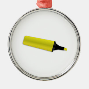 Ornement Métallique Barre de mise en valeur jaune