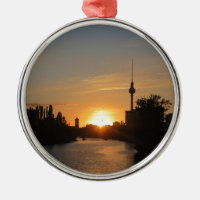 Berlin Allemagne Skyline Night Carte Postale Ferns