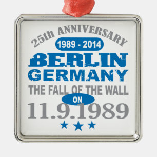 Ornement Métallique Berlin Mur Allemagne 25 Anniversaire