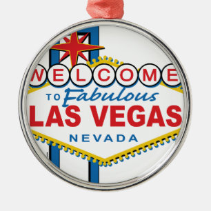 Ornement Métallique Bienvenue à Fabulous Las Vegas