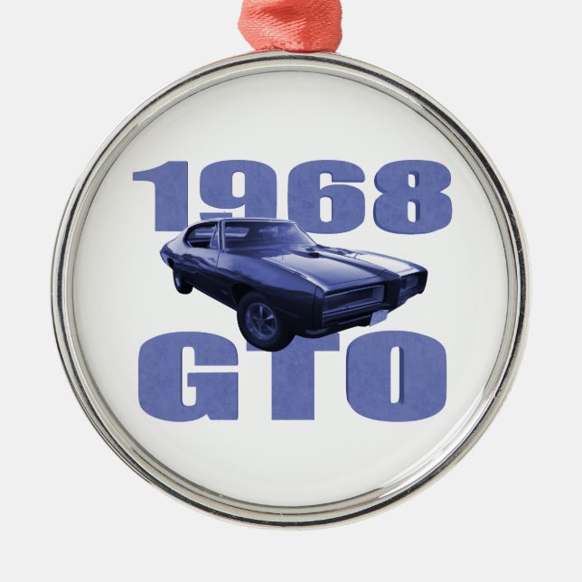 Ornement Métallique Bleu 1968 de Pontiac GTO (Devant)