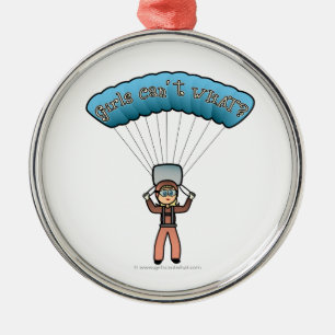Ornement Métallique Blonde Girl Sky Diver