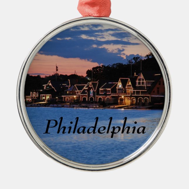 Ornement Métallique Boathouse Row (Devant)