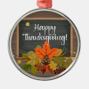 Ornement Métallique bon thanksgiving