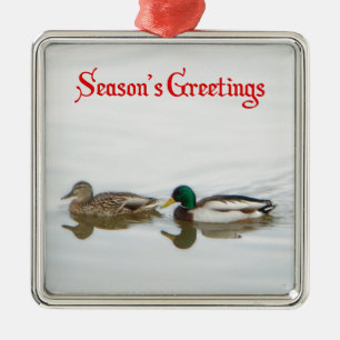 Ornement Métallique Bonnes Fêtes - Mallards