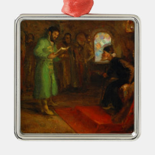 Ornement Métallique Boris Godunov avec Ivan le terrible