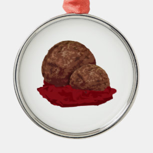 Ornement Métallique Boulettes de viande en Sauce